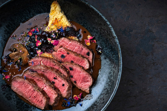 Venison Steak with Sweet Berry Sauce